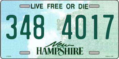NH license plate 3484017