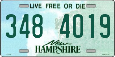NH license plate 3484019