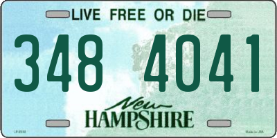 NH license plate 3484041