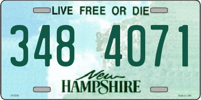 NH license plate 3484071