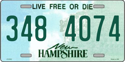 NH license plate 3484074