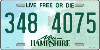 NH license plate 3484075