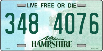 NH license plate 3484076