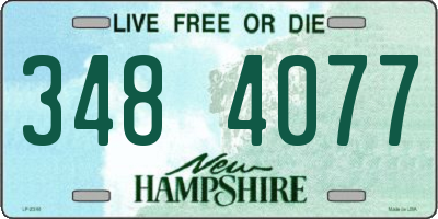 NH license plate 3484077