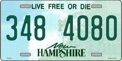 NH license plate 3484080