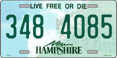 NH license plate 3484085