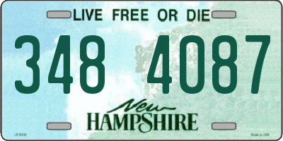 NH license plate 3484087
