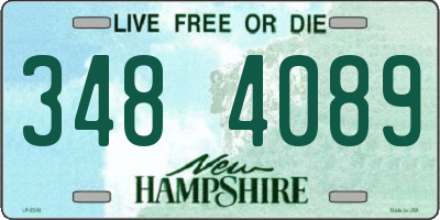 NH license plate 3484089