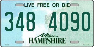 NH license plate 3484090