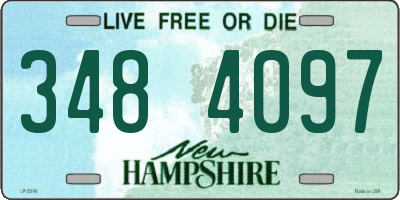 NH license plate 3484097