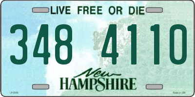 NH license plate 3484110