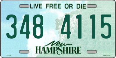 NH license plate 3484115