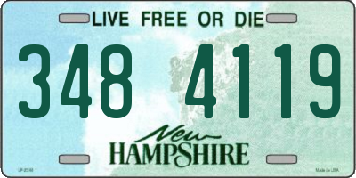 NH license plate 3484119