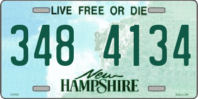 NH license plate 3484134