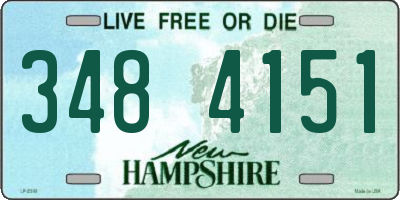 NH license plate 3484151
