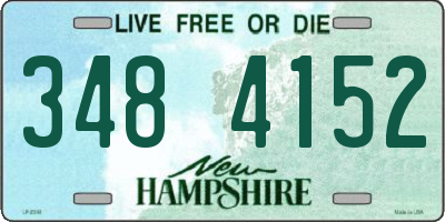 NH license plate 3484152