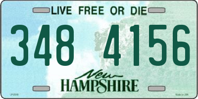 NH license plate 3484156