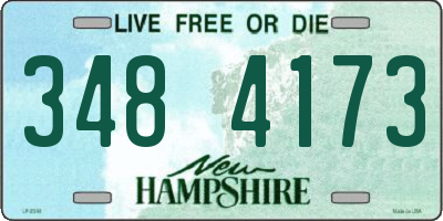 NH license plate 3484173