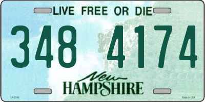 NH license plate 3484174