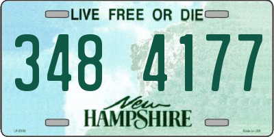 NH license plate 3484177
