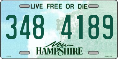 NH license plate 3484189