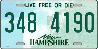 NH license plate 3484190