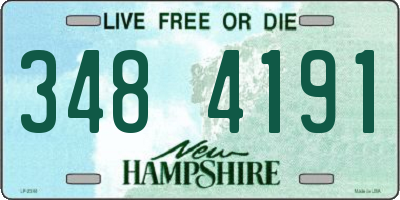 NH license plate 3484191