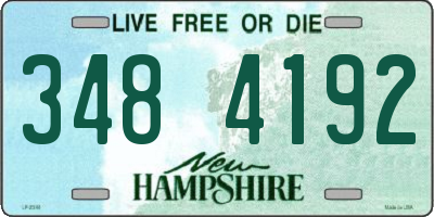 NH license plate 3484192
