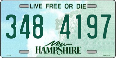 NH license plate 3484197