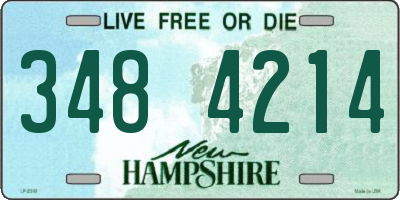 NH license plate 3484214