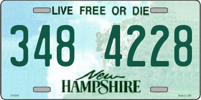 NH license plate 3484228