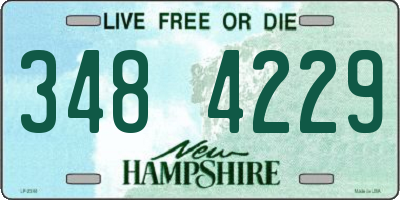 NH license plate 3484229