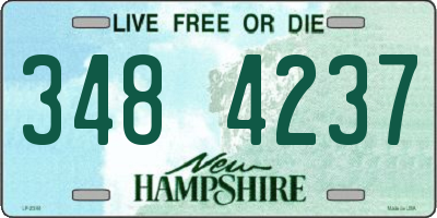 NH license plate 3484237