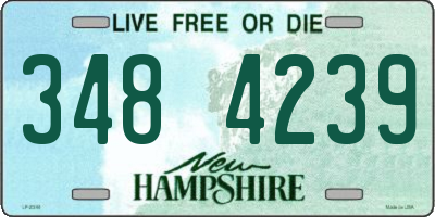 NH license plate 3484239