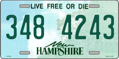NH license plate 3484243