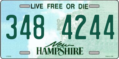 NH license plate 3484244