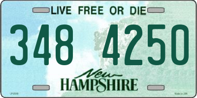 NH license plate 3484250