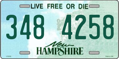 NH license plate 3484258