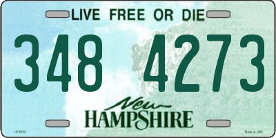 NH license plate 3484273
