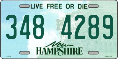 NH license plate 3484289
