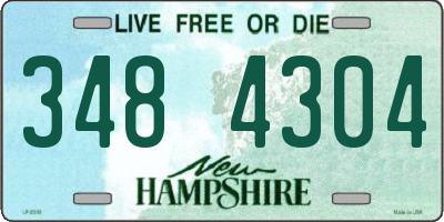 NH license plate 3484304