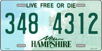 NH license plate 3484312