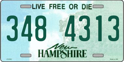 NH license plate 3484313