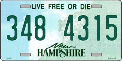 NH license plate 3484315