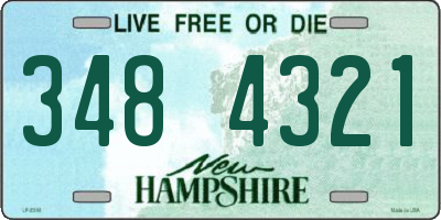 NH license plate 3484321