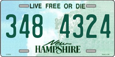 NH license plate 3484324