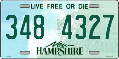 NH license plate 3484327