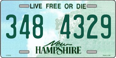 NH license plate 3484329