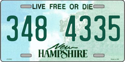 NH license plate 3484335