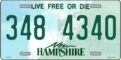 NH license plate 3484340